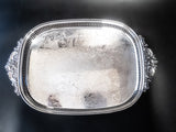 Baroque By Wallace Silver Plate Pierced Tray Trays