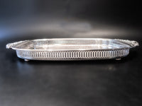 Baroque By Wallace Silver Plate Pierced Tray Trays