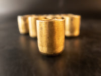 Set Of 6 Brass Bronze Candle Protectors Church Altar Candles Circa 1935 Candlestick Holders