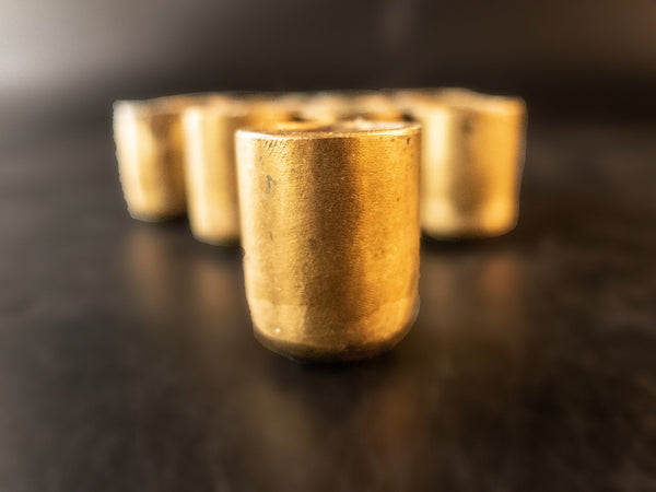 Set Of 6 Brass Bronze Candle Protectors Church Altar Candles Circa