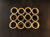 Set Of 6 Brass Bronze Candle Protectors Church Altar Candles Circa 1935 Candlestick Holders