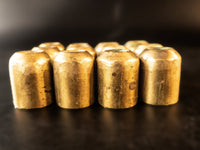 Set Of 6 Brass Bronze Candle Protectors Church Altar Candles Circa 1935 Candlestick Holders