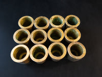 Brass Bronze Candle Protectors Set Of 12 Church Altar Candles Circa 1935 Candleholders