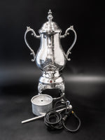 Vintage Electric Silver Plate Coffee Urn Percolator Tea Hot Water Dispenser Tea Sets