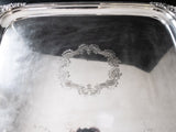 XL Antique Silver Plate Serving Tray Walker And Hall Circa 1905 Trays