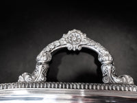 XL Antique Silver Plate Serving Tray Walker And Hall Circa 1905 Trays