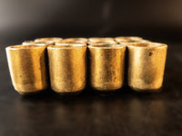 Set Of 6 Brass Bronze Candle Protectors Church Altar Candles Circa 1935 Candlestick Holders