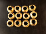 Set Of 6 Brass Bronze Candle Protectors Church Altar Candles Circa 1935 Candlestick Holders