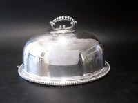 Antique Silver Plate Meat Dome Food Cloche Hotel Silver Walker Hall Platters