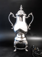 Vintage Electric Silver Plate Coffee Urn Percolator Tea Hot Water Dispenser Tea Sets
