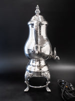 Vintage Electric Silver Plate Coffee Urn Percolator Tea Hot Water Dispenser Tea Sets