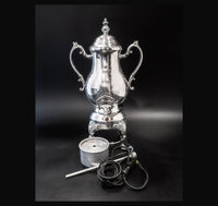 Vintage Electric Silver Plate Coffee Urn Percolator Tea Hot Water Dispenser Tea Sets