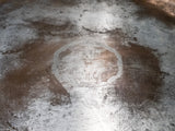 Antique Old Sheffield Plate Serving Tray With Family Crest Inlaid Sterling Shield
