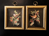 Vintage Paper Cut 3D Birds Shadow Box Pictures Wall Decor