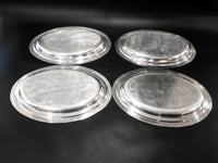 Silver Soldered Serving Platters Oval Hotel Style Silver 1959 Platters