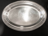 Silver Soldered Serving Platters Oval Hotel Style Silver 1959 Platters