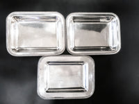 Silver Soldered Serving Dishes Rectangle Hotel Style Silver 1957 Trays & Platters