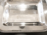 Silver Soldered Serving Dishes Rectangle Hotel Style Silver 1957 Trays & Platters