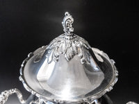 King Francis Silver Plate Coffee Urn Dispenser With Dust Bag Reed And Barton Tea Sets