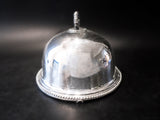 Antique Silver Plate Meat Dome Food Cloche Hotel Silver Walker Hall Platters