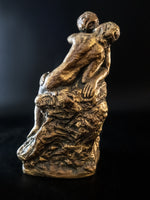 Vintage Bronzed Sculpture The Kiss Marwal Statues