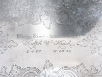 Vintage Silver Plate Serving Tray Baroque By Wallace 293F Trays