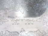Vintage Silver Plate Serving Tray Baroque By Wallace 293F Trays