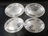 Silver Soldered Serving Platters Oval Hotel Style Silver 1959 Platters