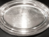 Silver Soldered Serving Platters Oval Hotel Style Silver 1959 Platters