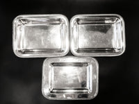 Silver Soldered Serving Dishes Rectangle Hotel Style Silver 1957 Trays & Platters