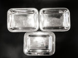 Silver Soldered Serving Dishes Rectangle Hotel Style Silver 1957 Trays & Platters