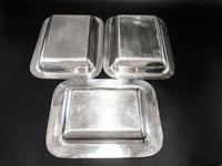Silver Soldered Serving Dishes Rectangle Hotel Style Silver 1957 Trays & Platters