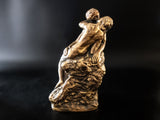 Vintage Bronzed Sculpture The Kiss Marwal Statues