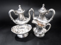 Hotel St. Francis Silver Soldered Tea Set Antique c1910s Tea Sets
