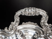 Vintage Oval Silver Plate Serving Tray By Poole 3214 Trays & Platters