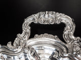 Vintage Oval Silver Plate Serving Tray By Poole 3214 Trays & Platters