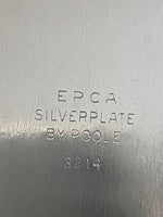 Vintage Oval Silver Plate Serving Tray By Poole 3214 Trays & Platters