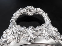 Vintage Silver Plate Serving Tray Baroque By Wallace 293F Trays