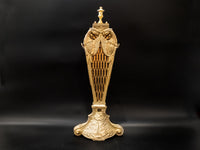 Antique Brass Fireplace Screen Fan Phoenix Birds Fireplace Screens