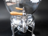 Vintage Silver Plate Samovar Coffee Urn With Burner Tea Warmer Hot Water Dispenser