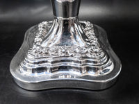 Vintage Silver Plate Candelabra Pair Candle Holder 18" Tall Convertible Candles And Candelabra