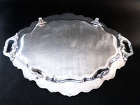 Silver Plate Serving Tray Rose Point By Wallace 1201F Serving Trays