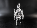 Vintage Castilian Imports Silverplate Rickshaw Flower Cart Vase Holder Home Decor