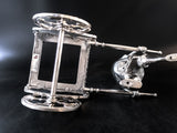 Vintage Castilian Imports Silverplate Rickshaw Flower Cart Vase Holder Home Decor
