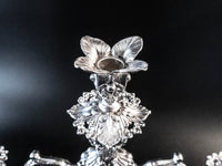 Large Silver Plate Epergne Candelabra Reed And Barton 165 With Dust Bag Candles And Candelabra