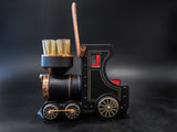 Vintage Train Engine Decanter Shot Glasses With Music Box Barware
