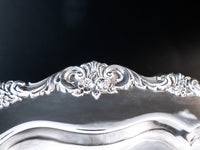 Silver Plate Serving Tray Rose Point By Wallace 1201F