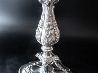 Vintage Silver Plate Candelabra Candle Holder 18" Tall Convertible