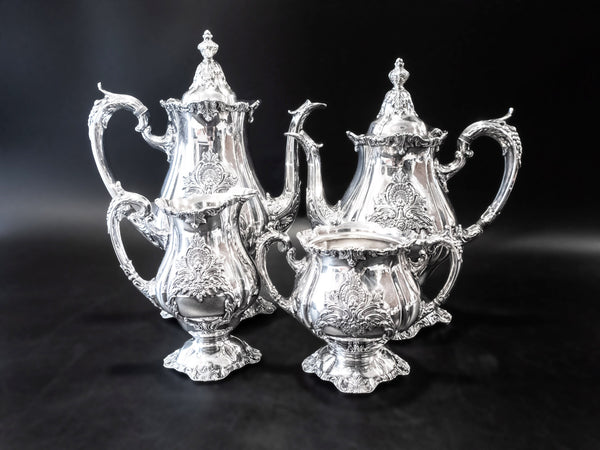Silver Plate Coffee Tea Service Set Christopher Wren With Dust Bags