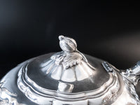 Vintage Silver Plate Tea Coffee Set Melon Heirloom